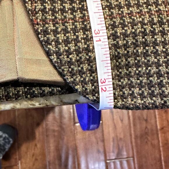 Ermenegildo Zegna for Neiman Marcus Mens 44 Cashmere Brown Houndstooth Blazer - Picture 11 of 14